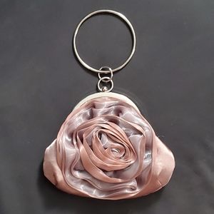 Alexia Crawford Metallic Muave Pink Wristlet